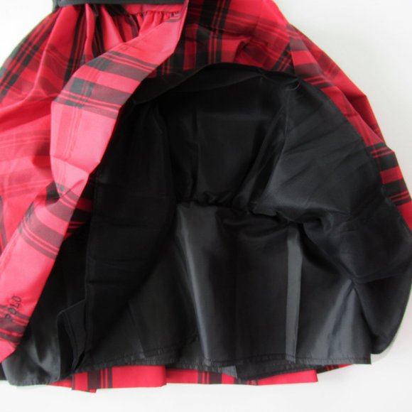 Ralph Lauren Sleeveless Red Taffeta Party Dress - Picture 4 of 8